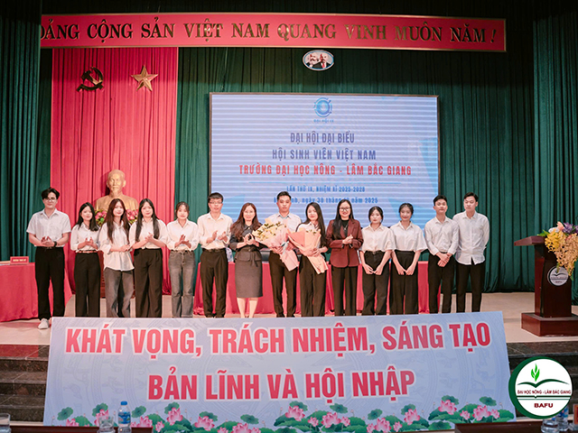 Đại hội đại biểu Hội Sinh viên Việt Nam Trường Đại học Nông – Lâm Bắc Giang lần thứ IX
